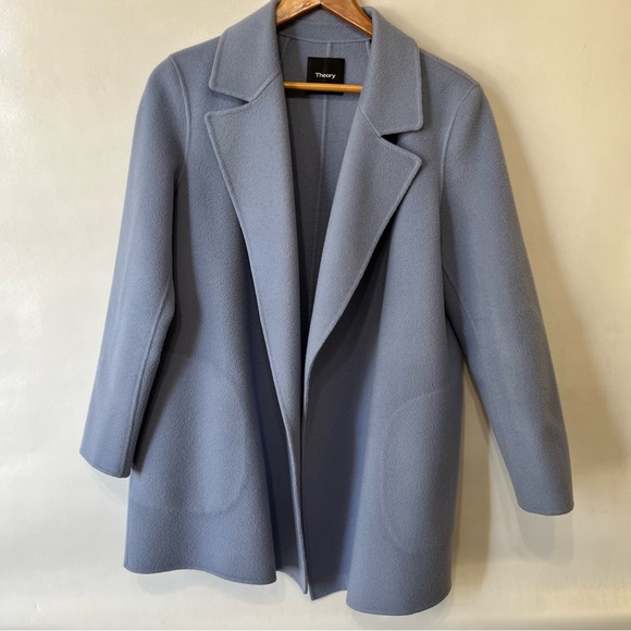 clairene shawl jacket in double face wool cashmere